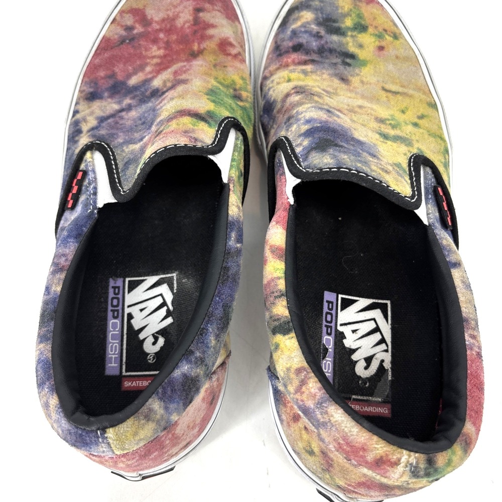 Vans Tie Dye Terry‎ Skate Slip-On Sneakers Skate Shoes Men's Size 8.5 - Picture 8 of 11
